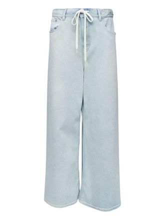 Maison Margiela Mm6 Maison Margiela Womens Wide-Leg Denim Jeans