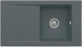 Villeroy & Boch V&b Einbausp&uuml;le Timeline 50 Flat 865x475mm Handbet&auml;tigung Graphit