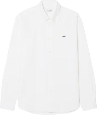 Lacoste Camicia Oxford Regular Fit - - Shirts - Uomo - Bianco - 4XL