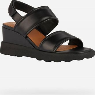 Geox Womens Spherica Sandal In Black