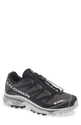 Salomon XT-4 OG GTX Gore-Tex Waterproof Sneaker in Black/Black/Lunar Rock at Nordstrom, Size 11.5