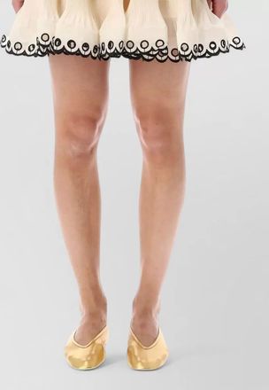 Zimmermann embroidered frilled sleeveless mini dress