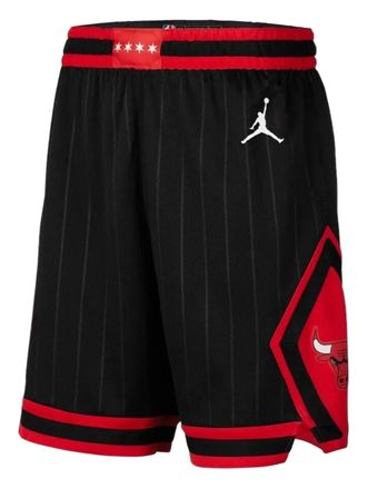 Nike x Jordan NBA Chicago Bulls Statement Edition pinstripe graphic shorts - Black