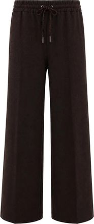 PANICALE Wijde broek - Dames - Wijde Broeken - Bruin - XS - Broeken