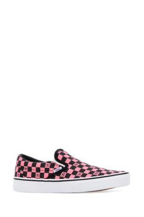 Valentino Garavani Mens Printed Canvas Valentino Garavani X Vans Classic Slip-On Slip-Ons Pinkorchidneronerobianemie Cotton Sneaker
