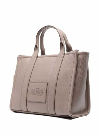 Marc Jacobs Womens Tote Bag Medium Hammered Leather Beige Cow Handbags Hand