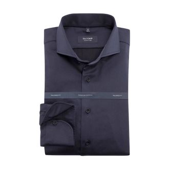 Olymp Olymp - Signature Dress Shirt - Heren - Overhemden - Blauw - Maat: M Katoen