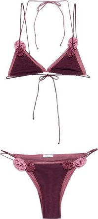 Os&eacute;ree Doube Mesh Rose Bikini