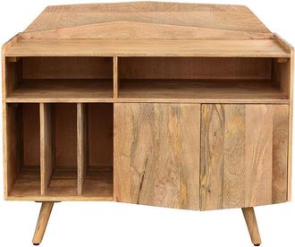 Miliboo Aparador Mueble De Almacenaje Vinilos En Mango Macizo Matahari