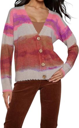 Lisa Todd Color Coded Cashmere Cardigan In Multi Color