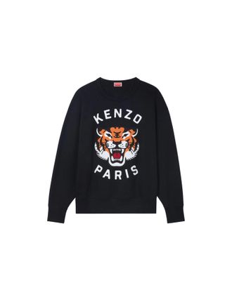 Felpa kenzo nera e fucsia on sale