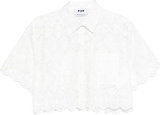 Msgm Camicia - Dames - Overhemden - Wit - S - Overhemden