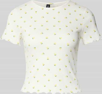 Vero Moda Regular Fit T-Shirt aus Baumwoll-Mix Modell HARRY in Weiss, Größe XL