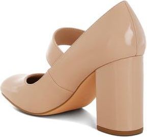 London Rag Primula Block Heel Mary Jane Pump in Beige at Nordstrom Rack, Size 10
