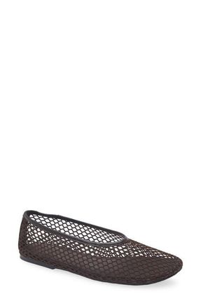 Tony Bianco Mazey Ballet Flat in Chocolate Mesh at Nordstrom, Size 6.5