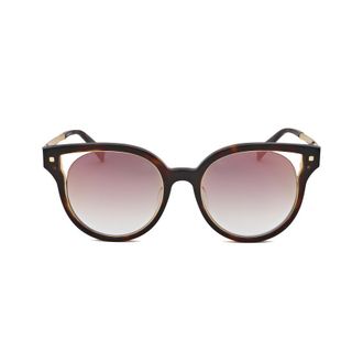 Escada Ladies Brown Round Sunglasses SESA50F