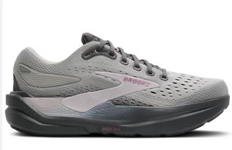 Brooks Womens Ghost Max 3 Shoes In Gray/pink