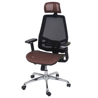 Hhg Silla De Oficina Hhg-817, Silla De Escritorio, Funci&oacute;n Deslizante Tela/textil Iso9001, Mandarina/negro