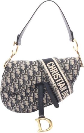 Dior Pre-owned Dior Oblique Canvas Saddle Bag Ladies 1K02FDKYNVEHIOJA