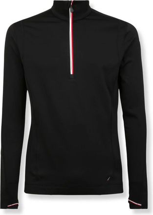 Moncler Truien & Vesten, Heren, Zwart, M, Half-zip Turtleneck