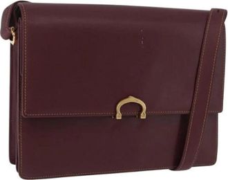 Cartier Tweedehands leren schoudertassen - Dames - Vintage Schoudertas - Rood - ONE Size - Vintage