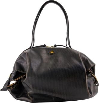 Vivienne Westwood Mara Large Holdall - Dames - Handtassen - Zwart - ONE Size - Leer - Tassen