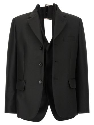 Comme Des Garçons Double Layer Effect Blazer