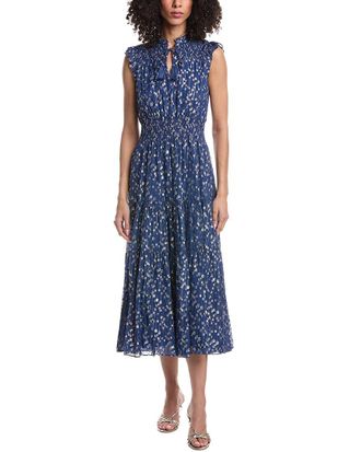 Sail to Sable Smocked Waist Midi Dress