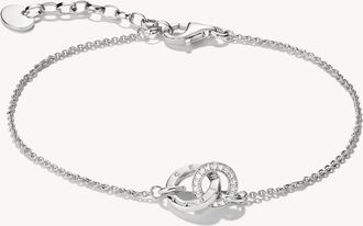 Thomas Sabo bracciale con zirconi bianchi in argento, bianco