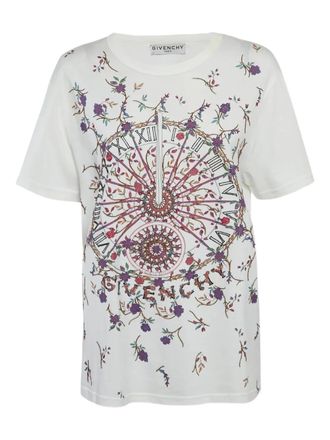 Givenchy T-shirt girocollo a fiori - Giallo
