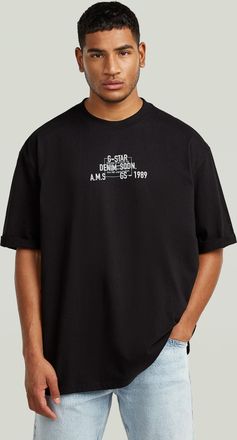 G-Star Multi Technique Graphic Relaxed T-Shirt - Zwart - Heren