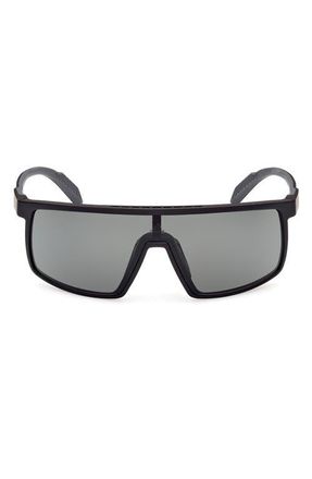adidas Shield Sunglasses in Matte Black /Smoke at Nordstrom