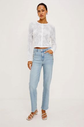 Rails Topanga Straight Jean In Dainty Rose