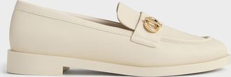 Charles & Keith Metallic-Accent Loafers
