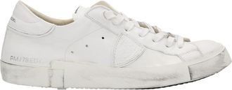 Philippe Model White Leather Sneakers