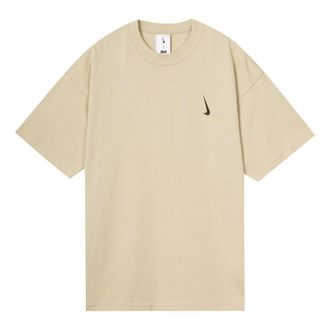 Nike x Billie Eilish Crossover SS22 Solid Color Loose Cozy Short Sleeve Asia Edition Couple Style Brown DQ7756-202
