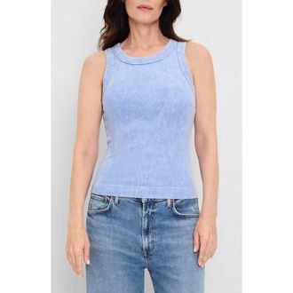 Michael Stars Gina Wide Binding Cropped Tank in Sky at Nordstrom, Size X-Small