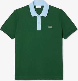 Lacoste Mens Collar L.12.12 Polo Shirt in Green - Size X-Large