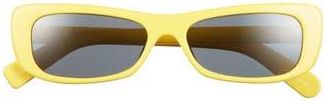 Jacquemus Capri Rectangular Sunglasses in Celadine/yellow/grey at Nordstrom Rack