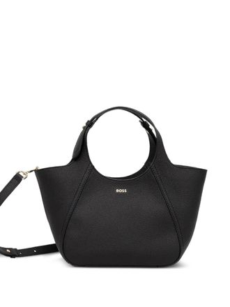 BOSS small Lenah tote bag - women - Calf Leather/Polyester - One Size - Black