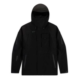 Nike x Travis Scott Solid Color Logo Cargo Hooded Jacket Asia Sizing Black DM1276-010