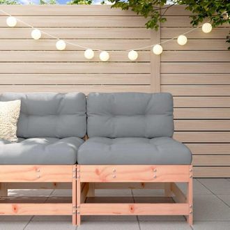 vidaXL Vidaxl - Sof&aacute; Central Con Cojines Madera Maciza De Abeto De Douglas
