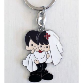 Trade Shop Trade Shop - 12 Portachiavi Segnaposto Bomboniere Confetti Wedding Matrimonio Promessa Sposi