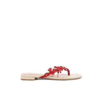 Gianvito Rossi Flip Flops, female, Red, Size: 8 1/2 US Ocean Thong Sandal