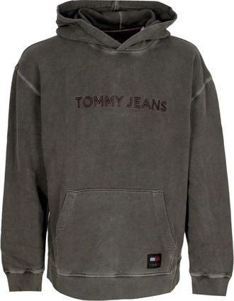 Tommy Hilfiger Klassieke Zwarte Hoodie Sweatshirt - Heren - Hoodies - Zwart - L - Katoen - Hoodies & sweatvesten