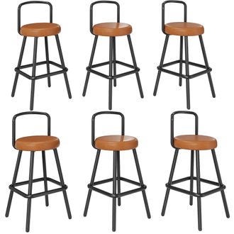 STILVORA Stilvora Silla De Oficina Ergon&oacute;mica Con Reposapi&eacute;s Y Soporte Lumbar De Aire, Cuero, Negro