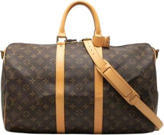 Louis Vuitton Pre-owned Weekend Bags, female, Brown, Size: ONE SIZE Pre-owned Keepall Bandouliere 45