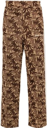 Palm Angels Camo logo-embroidered track pants - men - Polyester/Polyester - M - Brown