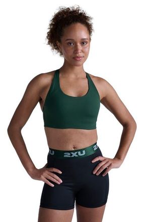 2XU Form Strappy Low Impact Bra in Ever Green/ever Green at Nordstrom