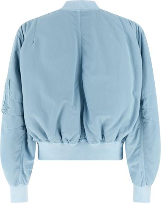 The Attico Womens Blue Polyamide Bomber Clothing